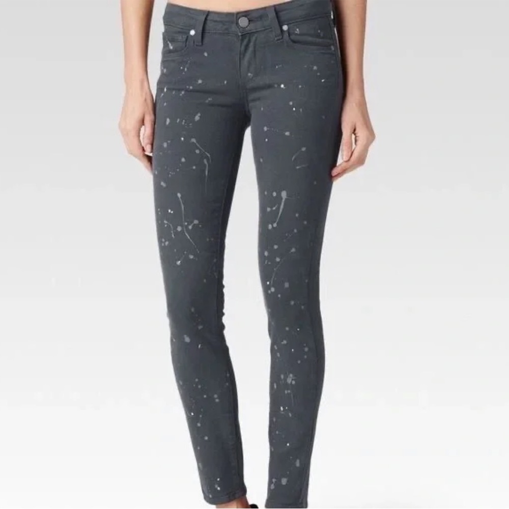 Paige Verdugo Ankle Skinny Jeans Matisse Paint Splatter